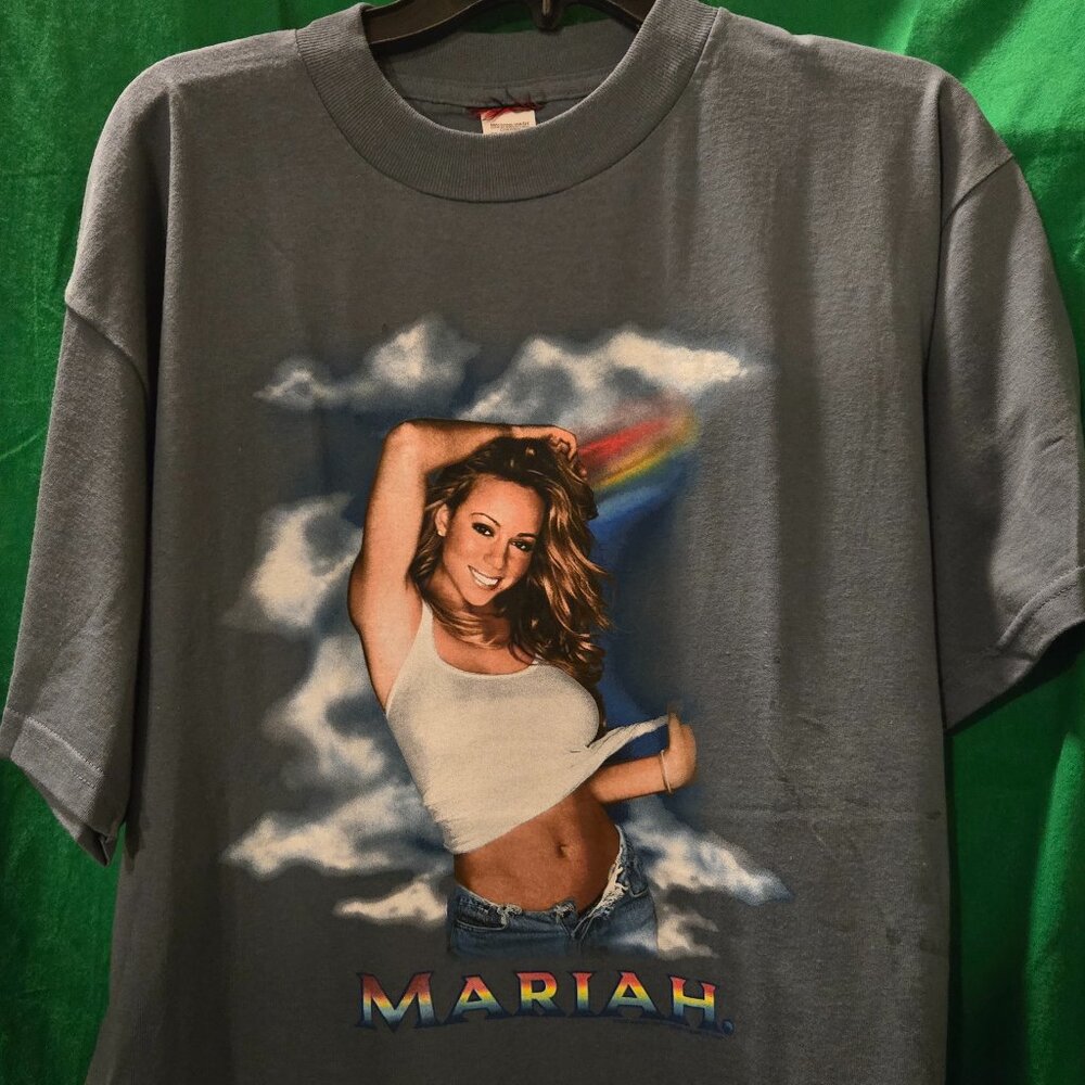 New! Never Worn. Vintage Unisex Mariah Carey Rainbow Tour T-Shirt Short Sleeve L